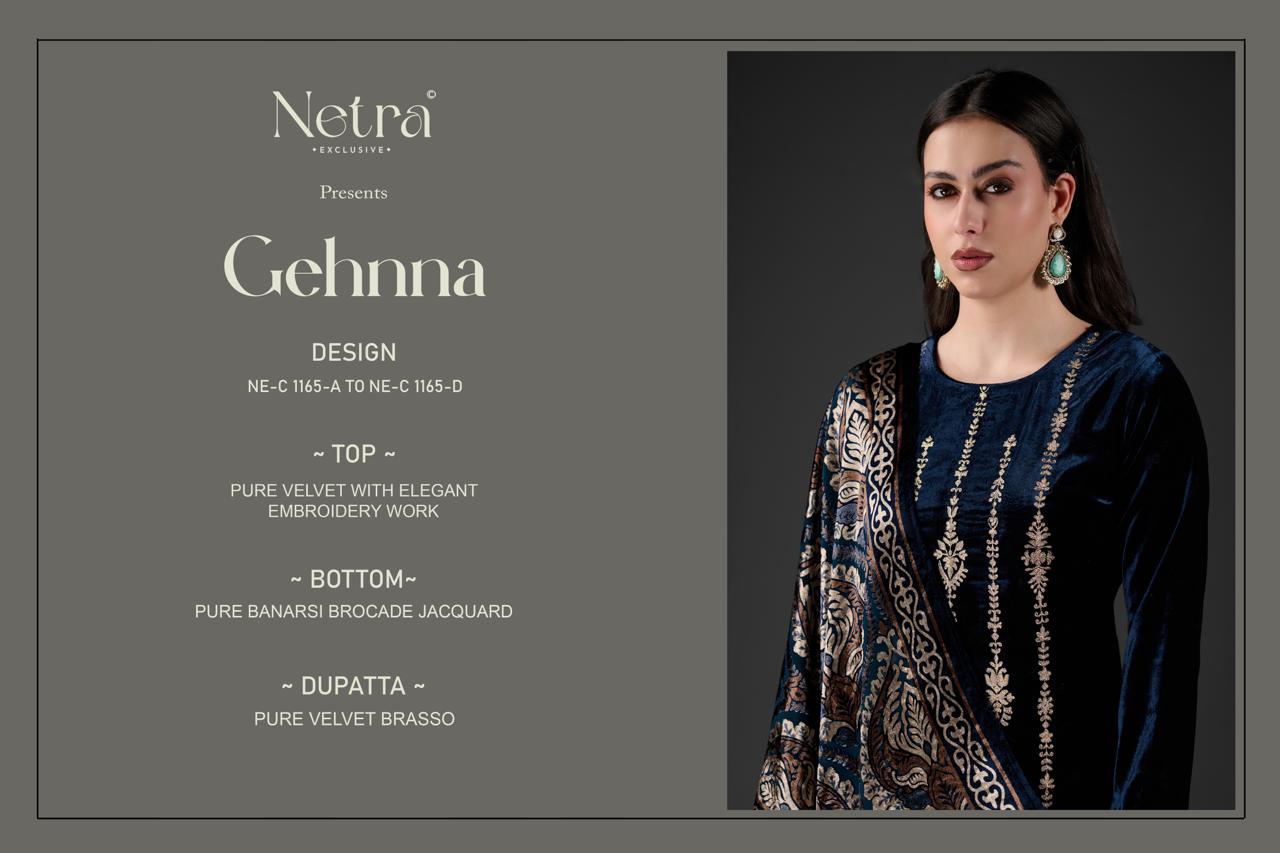 Gehnna Netra Velvet Suits Exporter