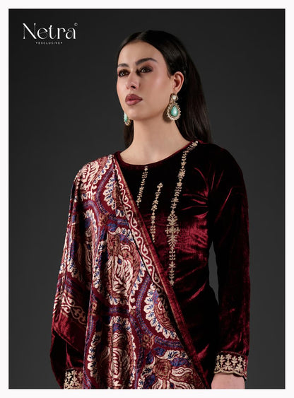 Gehnna Netra Velvet Suits Exporter