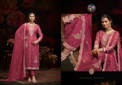Gelina Four Dots Silk Pant Style Suits Wholesale Price