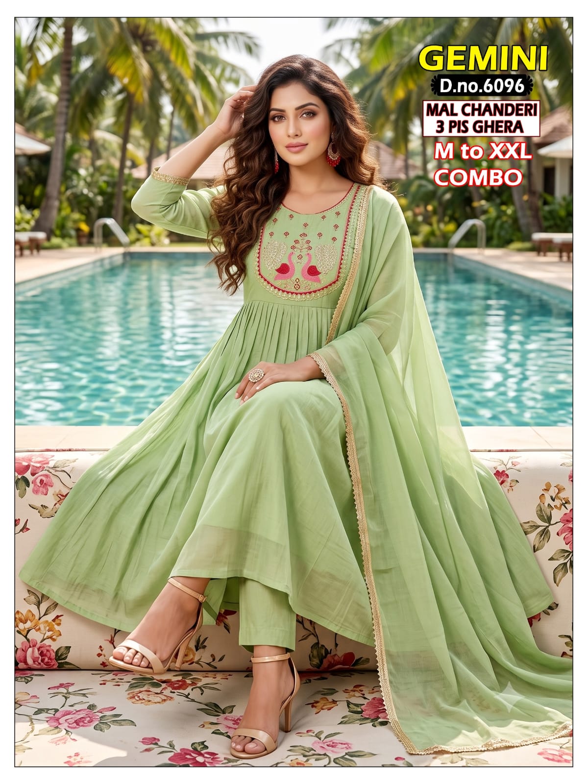 Gemini Bon50 Chanderi Readymade Anarkali Suits Wholesaler Gujarat