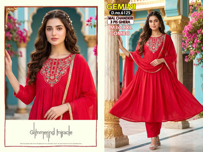 Gemini Bon50 Chanderi Readymade Anarkali Suits Wholesaler Gujarat