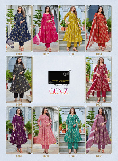 Gen-Z Manjeera Gadwal Readymade Anarkali Suits Wholesaler Gujarat