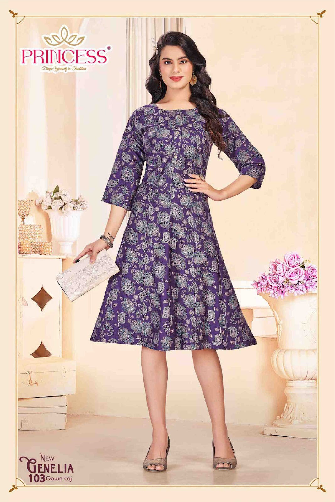 Genelia Princess Creation Vetican Feeding Kurtis Wholesale Price
