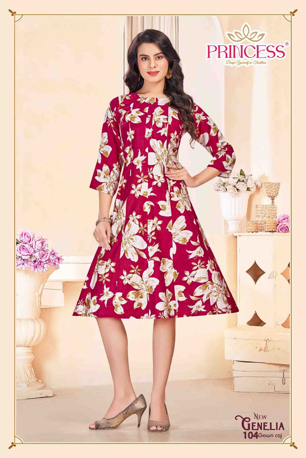 Genelia Princess Creation Vetican Feeding Kurtis Wholesale Price