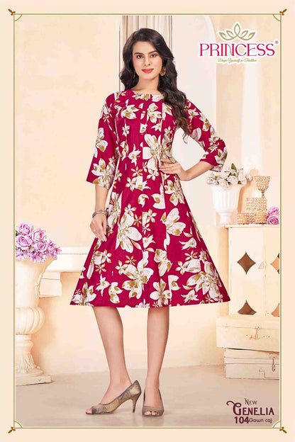 Genelia Princess Creation Vetican Feeding Kurtis Wholesale Price