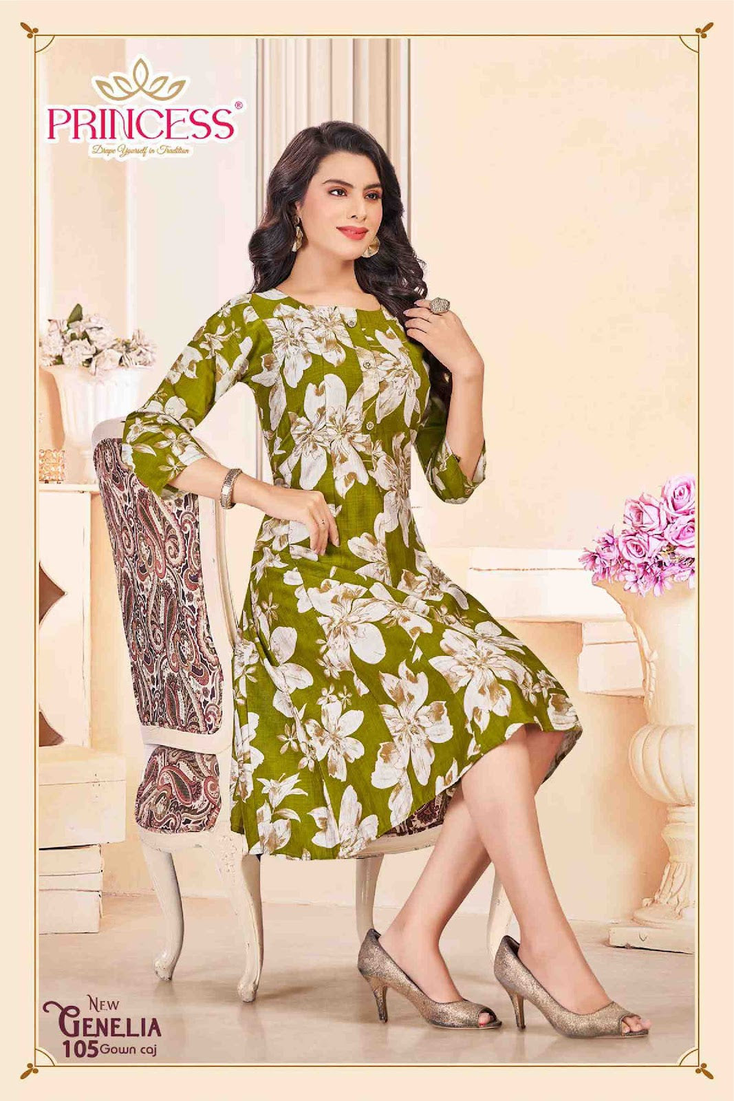 Genelia Princess Creation Vetican Feeding Kurtis Wholesale Price