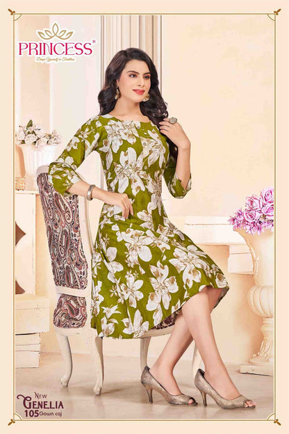 Genelia Princess Creation Vetican Feeding Kurtis Wholesale Price