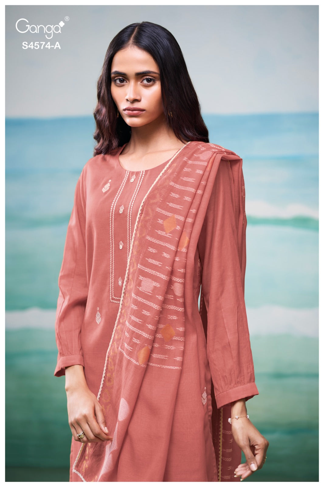 Geneva 4574 Ganga Mul Plazzo Style Suits Exporter Gujarat