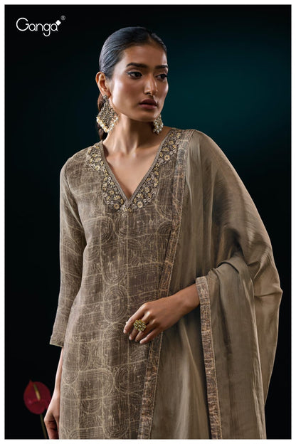 Genie 3133 Ganga Premium Bemberg Plazzo Style Suits Wholesaler India
