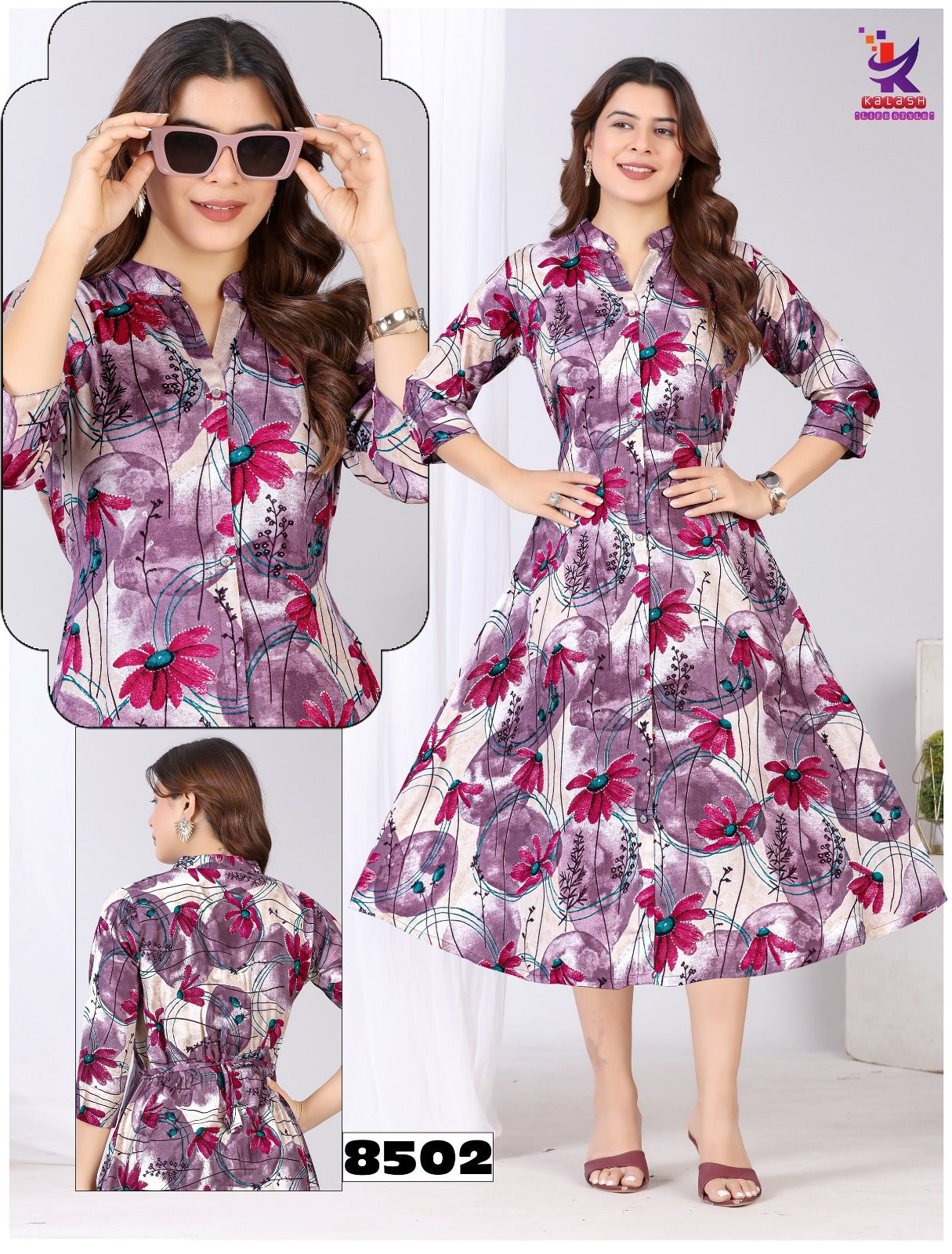 Genuine Style Plus Size Mlm Kalash Lifestyle Rayon 14Kg Anarkali Kurtis Supplier