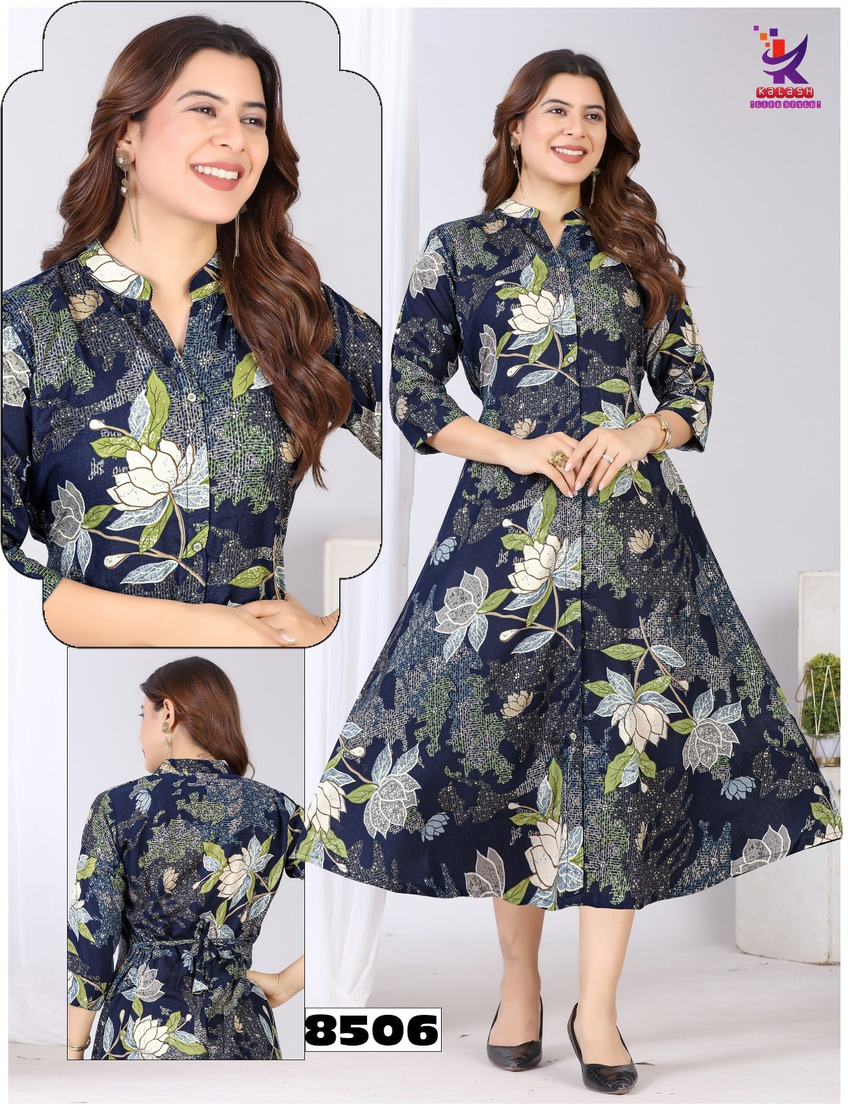 Genuine Style Plus Size Mlm Kalash Lifestyle Rayon 14Kg Anarkali Kurtis Supplier