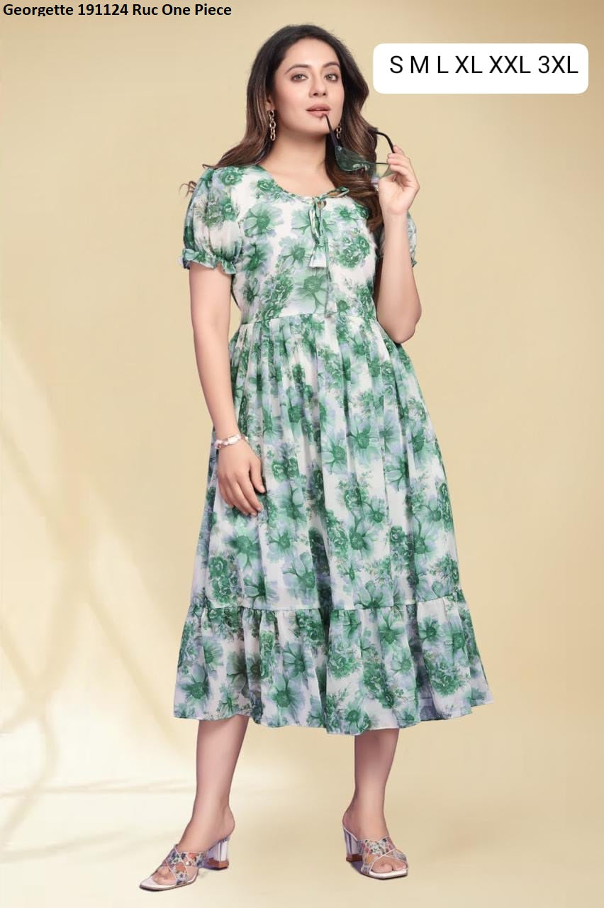 Georgette 191124 Ruc One Piece Supplier Gujarat