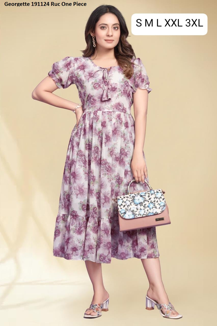 Georgette 191124 Ruc One Piece Supplier Gujarat