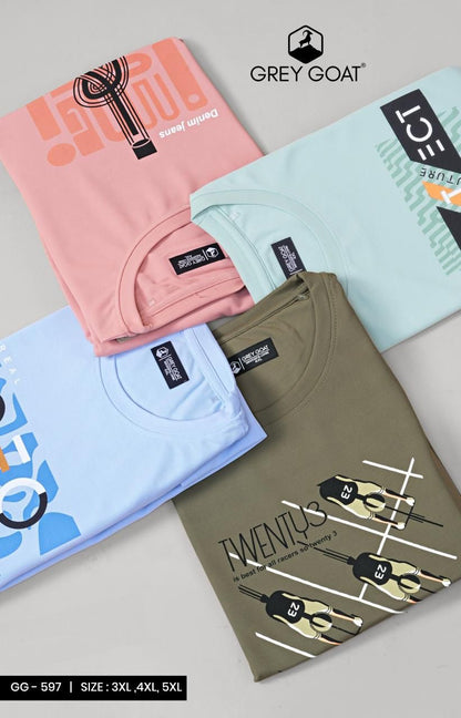 Gg 597 Grey Goat Dry Fit Mens Tshirts Wholesale