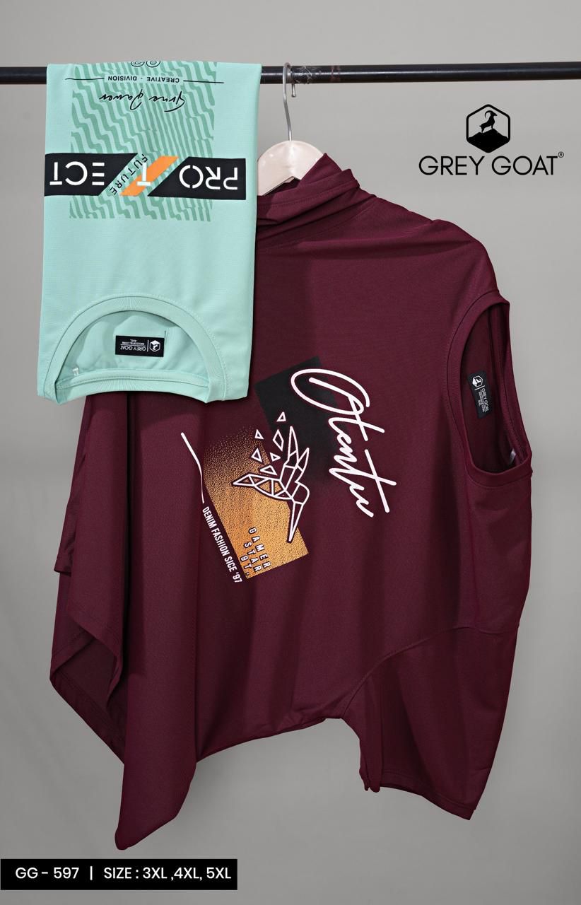 Gg 597 Grey Goat Dry Fit Mens Tshirts Wholesale