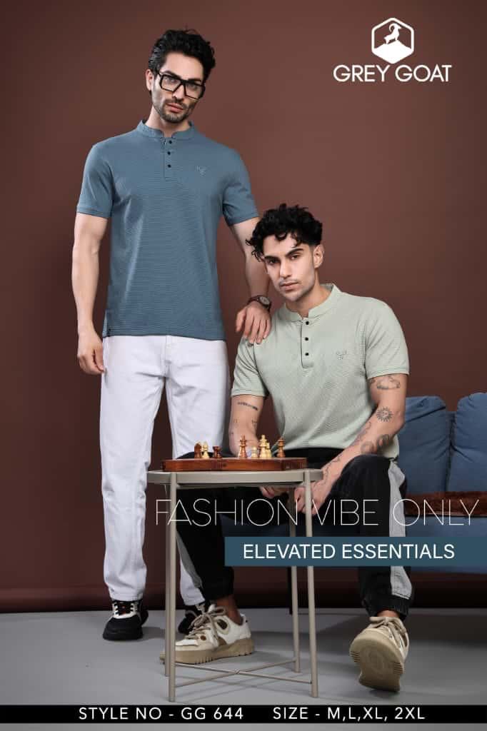 Gg 644 Grey Goat Bosh Knit Mens Tshirts Manufacturer Gujarat