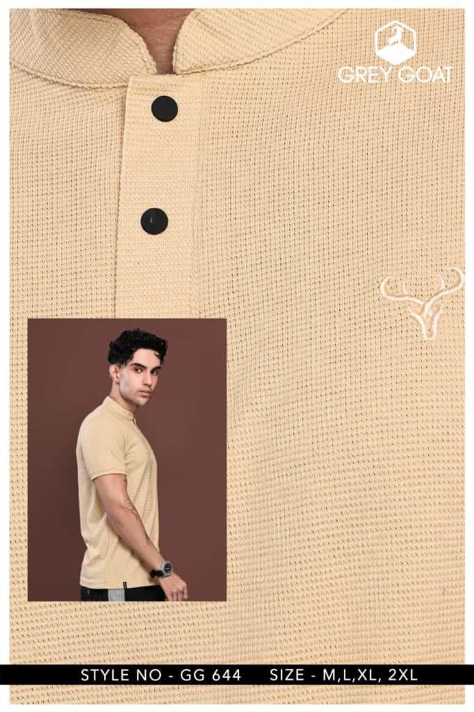 Gg 644 Grey Goat Bosh Knit Mens Tshirts Manufacturer Gujarat