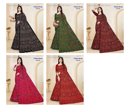 Gharchola Maan Cotton Sarees Wholesaler India