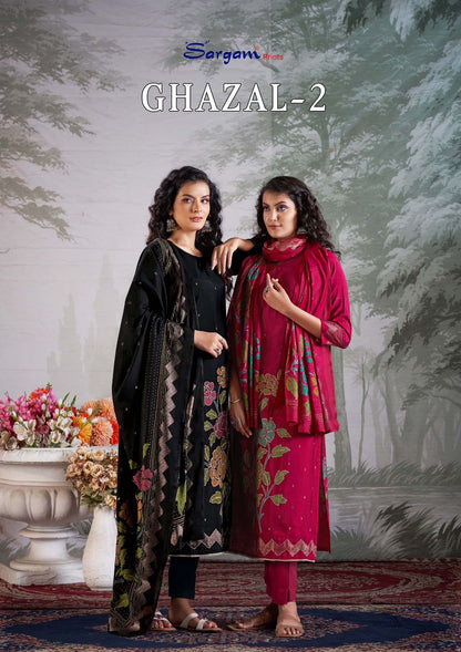 Ghazal 2 Sargam Prints Viscose Pant Style Suits Manufacturer Ahmedabad