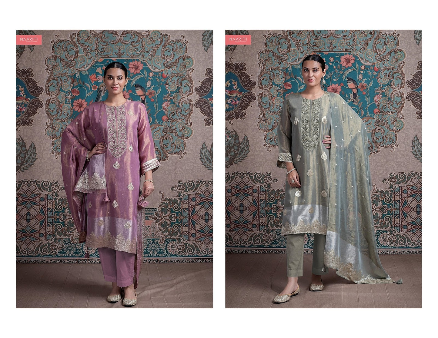 Ghazal Naariti Silk Pant Style Suits Exporter India