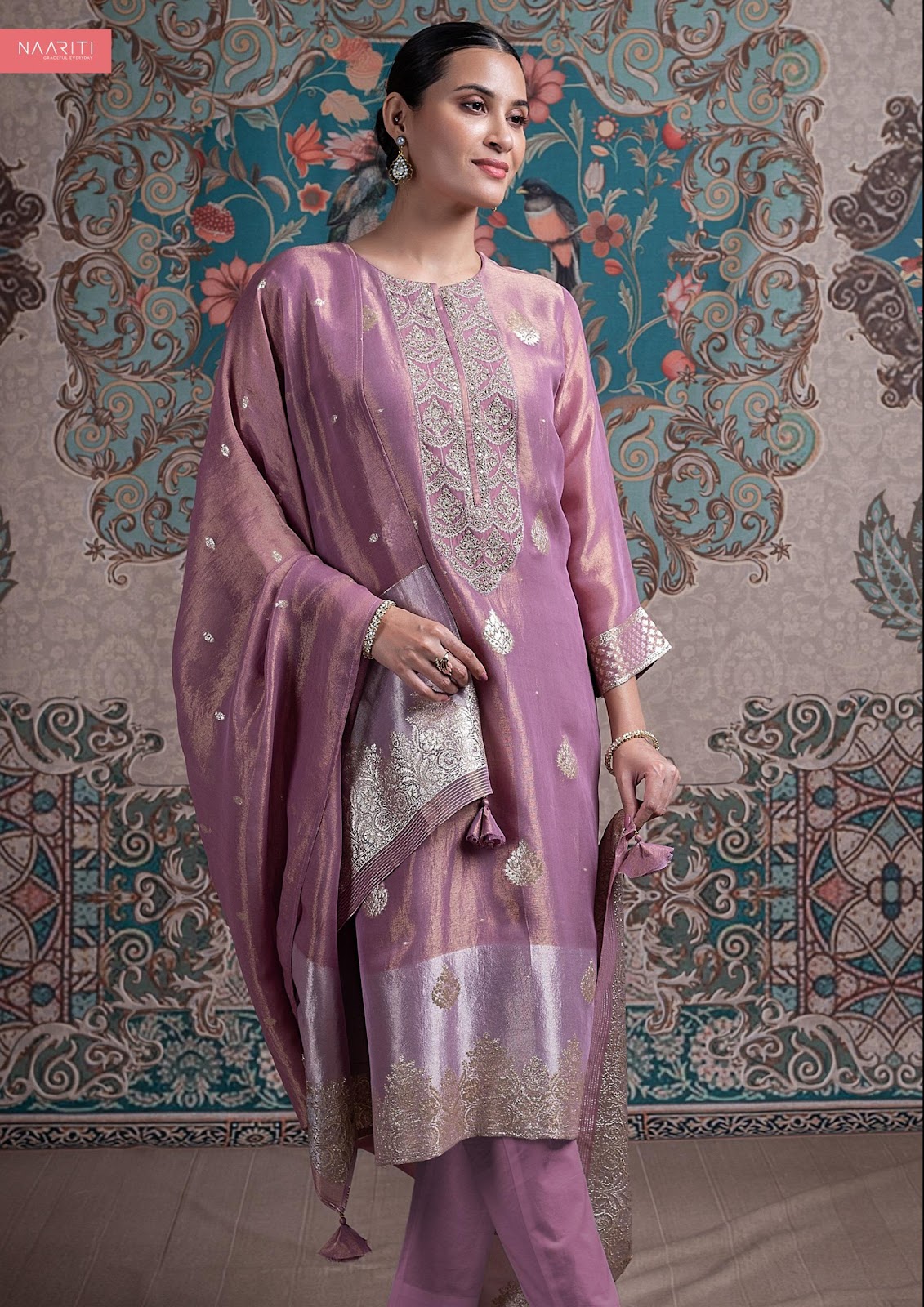 Ghazal Naariti Silk Pant Style Suits Exporter India