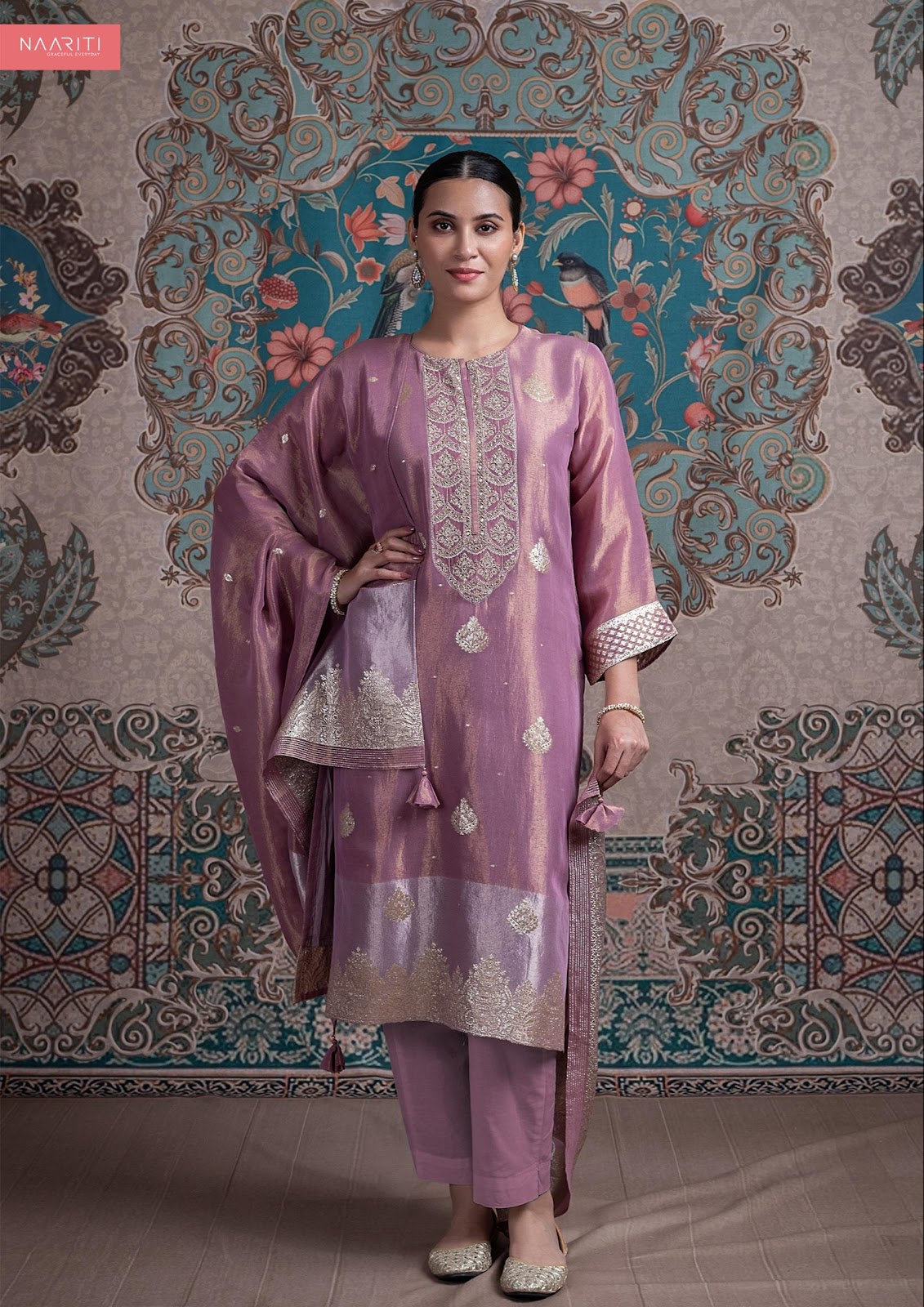 Ghazal Naariti Silk Pant Style Suits Exporter India