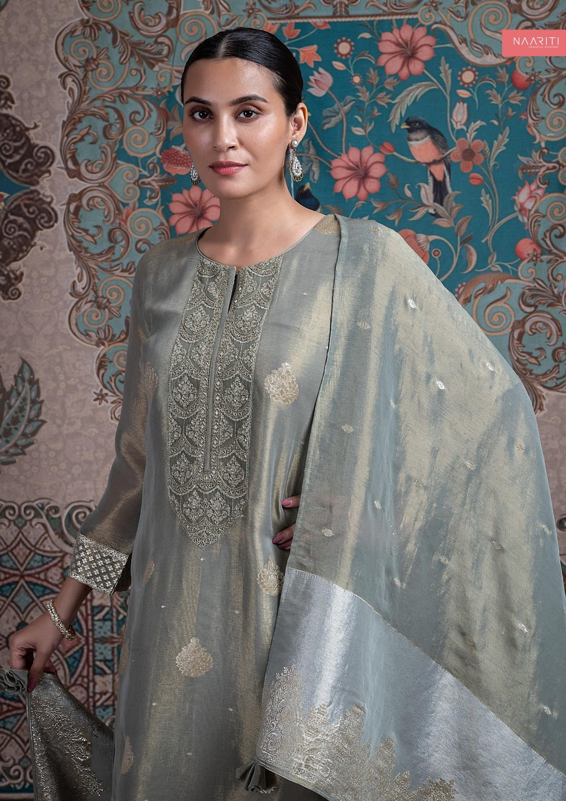 Ghazal Naariti Silk Pant Style Suits Exporter India
