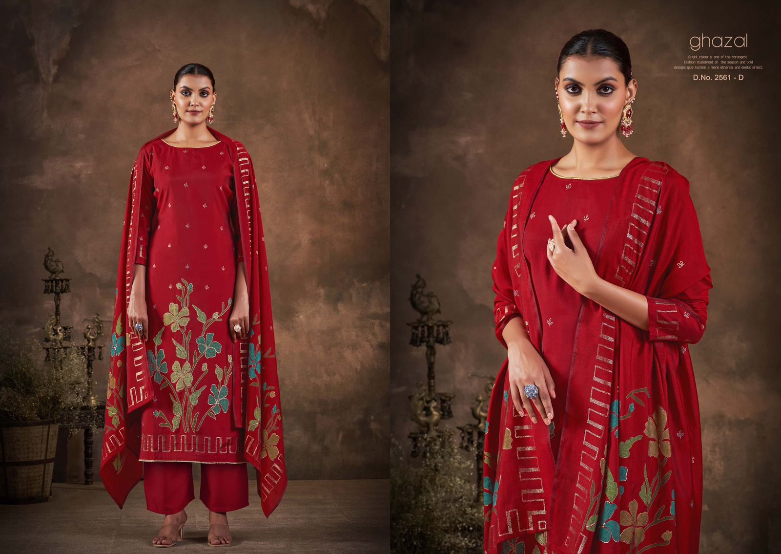 Ghazal Sargam Prints Viscose Modal Pant Style Suits Wholesale Price