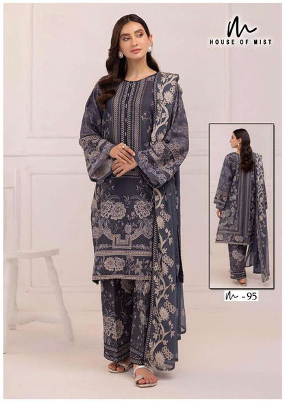 Ghazal Vol 10 Cotton Collection House Of Mist Karachi Salwar Suits Wholesaler India