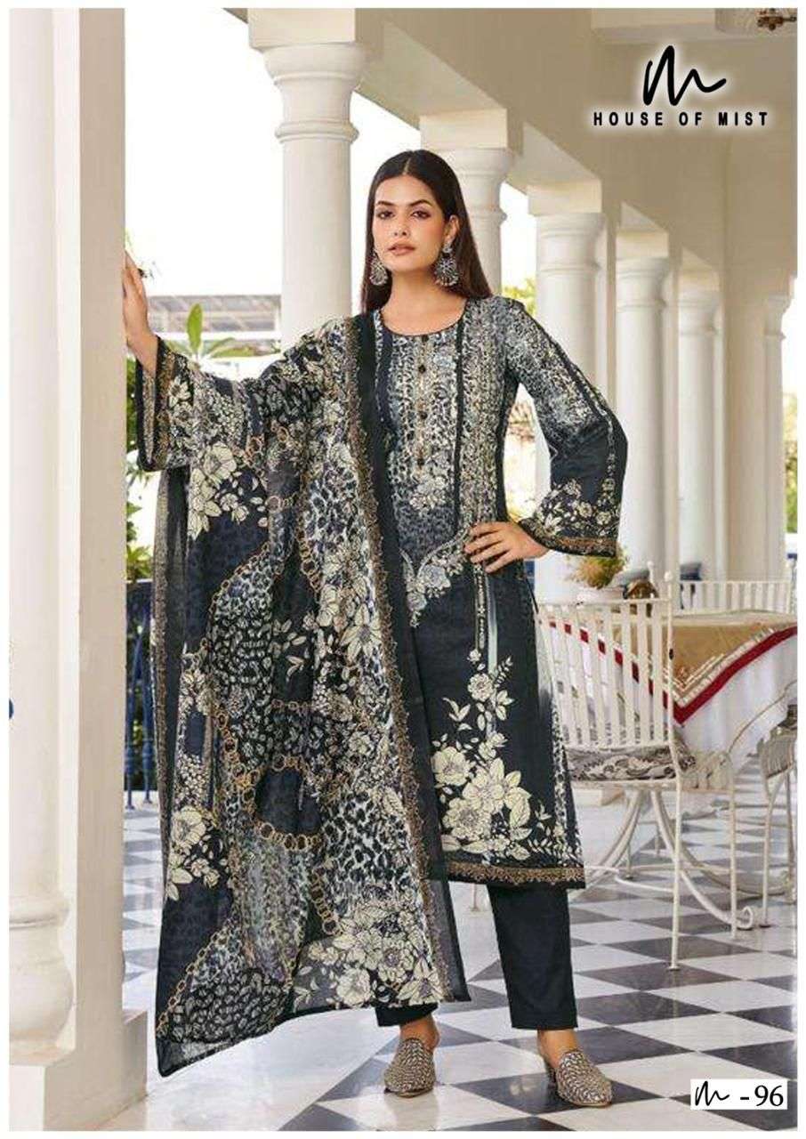Ghazal Vol 10 Cotton Collection House Of Mist Karachi Salwar Suits Wholesaler India