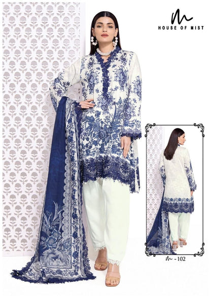 Ghazal Vol 11 Cotton Collection House Of Mist Karachi Salwar Suits Exporter India