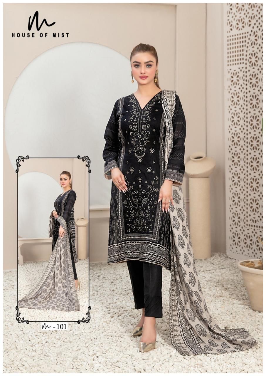 Ghazal Vol 11 Cotton Collection House Of Mist Karachi Salwar Suits Exporter India