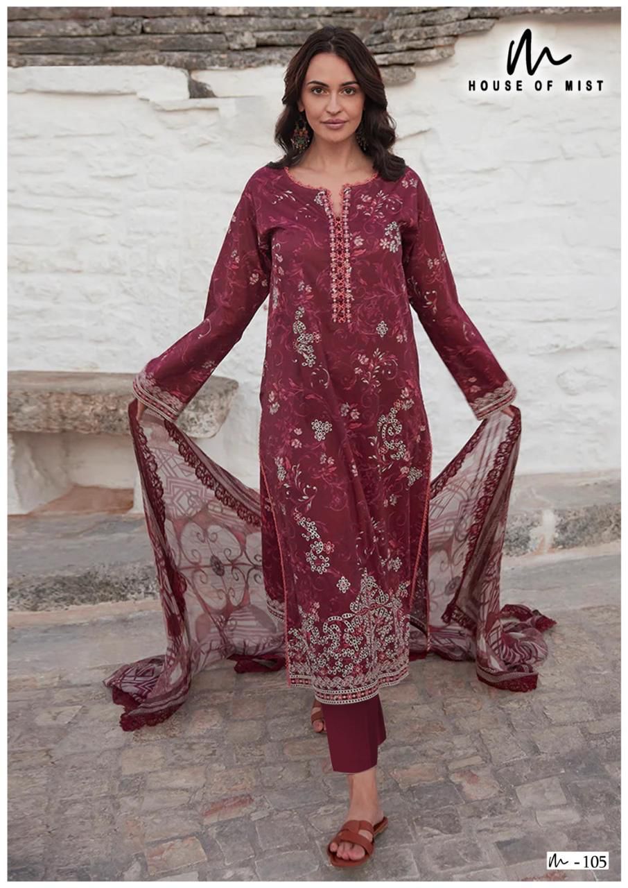 Ghazal Vol 11 Cotton Collection House Of Mist Karachi Salwar Suits Exporter India