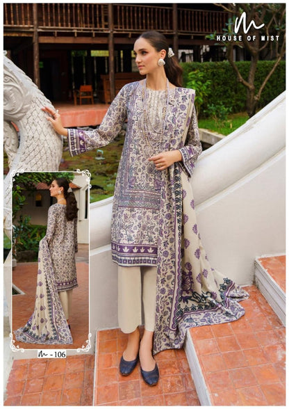 Ghazal Vol 11 Cotton Collection House Of Mist Karachi Salwar Suits Exporter India