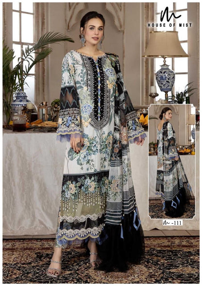 Ghazal Vol 12 Cotton Collection House Of Mist Karachi Salwar Suits Wholesaler Ahmedabad