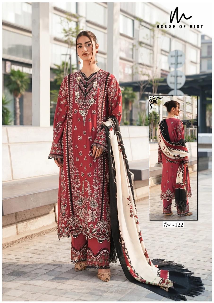 Ghazal Vol 13 Cotton Collection House Of Mist Karachi Salwar Suits Supplier India