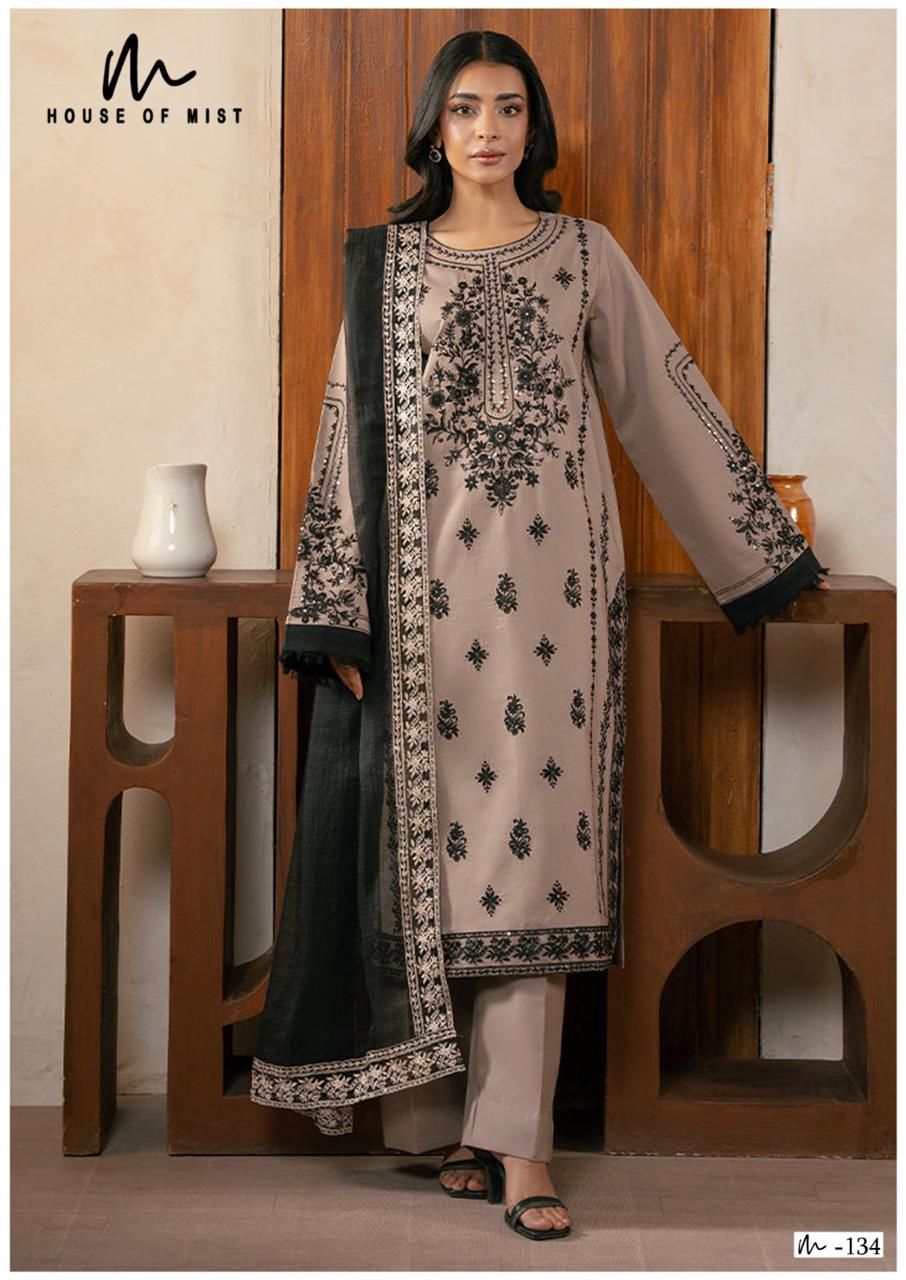 Ghazal Vol 14 Cotton Collection House Of Mist Karachi Salwar Suits Exporter India