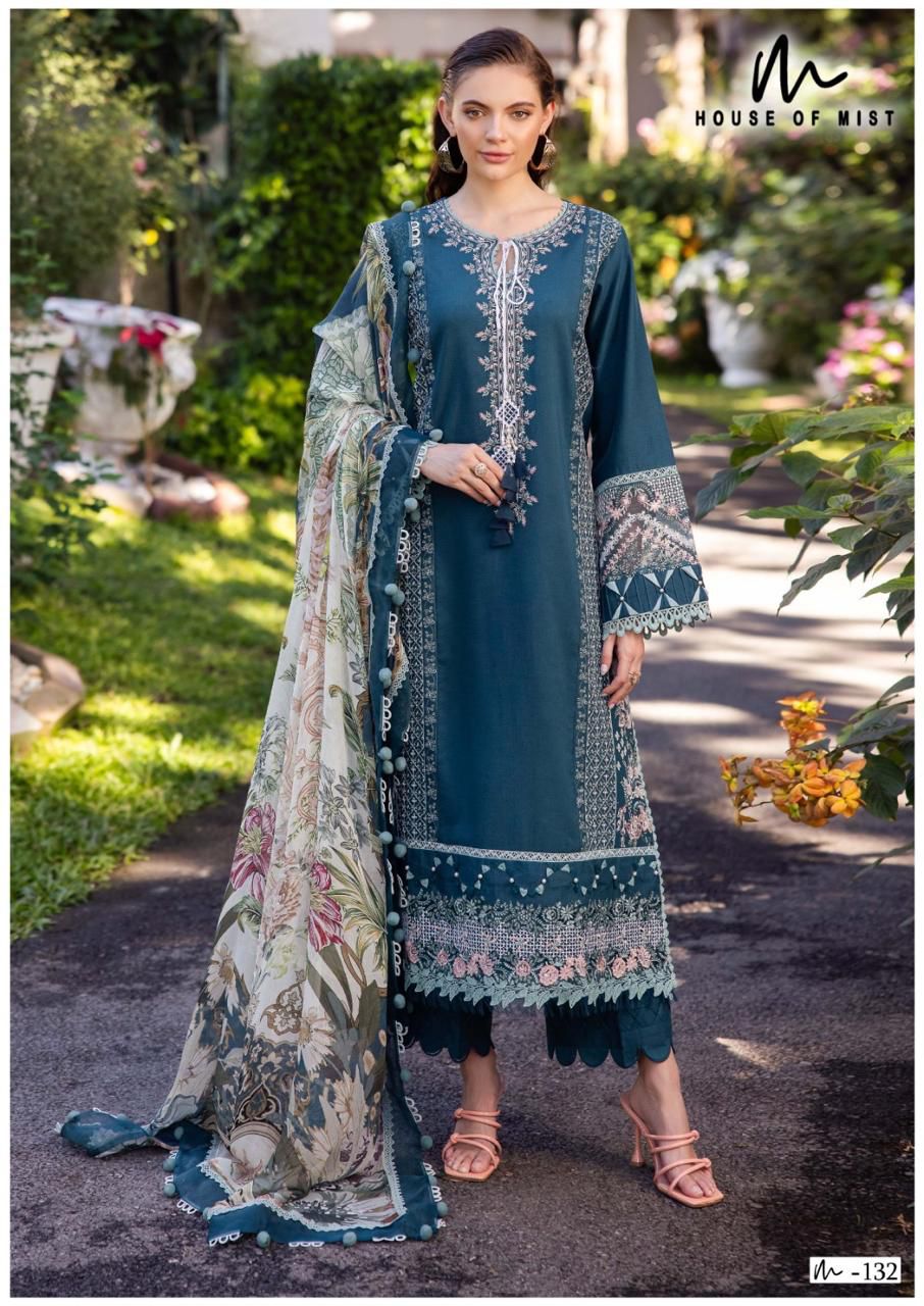 Ghazal Vol 14 Cotton Collection House Of Mist Karachi Salwar Suits Exporter India