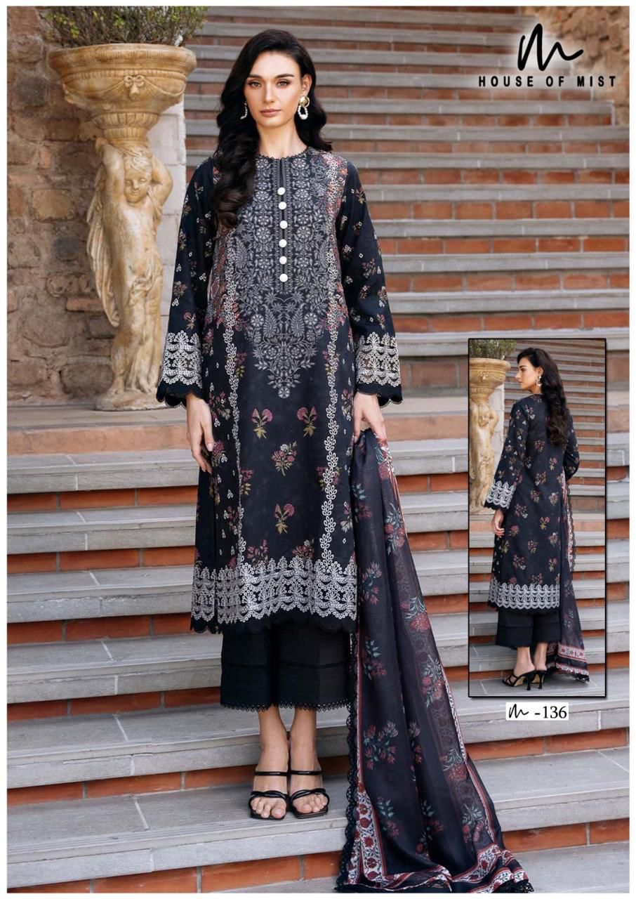 Ghazal Vol 14 Cotton Collection House Of Mist Karachi Salwar Suits Exporter India