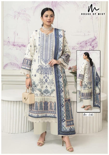 ghazal vol 15 cotton collection house of mist karachi readymade suits wholesaler india