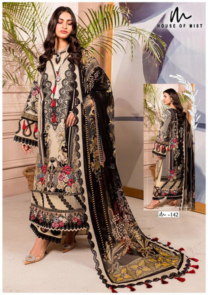 ghazal vol 15 cotton collection house of mist karachi readymade suits wholesaler india