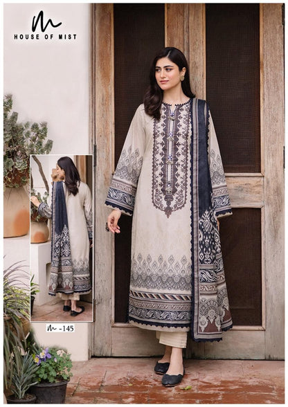 Ghazal Vol 15 Cotton Collection House Of Mist Karachi Salwar Suits Exporter