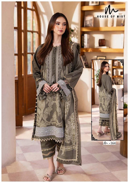 Ghazal Vol 17 Cotton Collection House Of Mist Karachi Readymade Suits Manufacturer Gujarat
