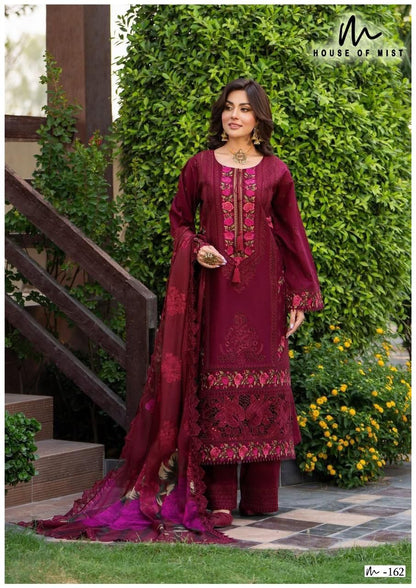 Ghazal Vol 17 Cotton Collection House Of Mist Karachi Readymade Suits Manufacturer Gujarat