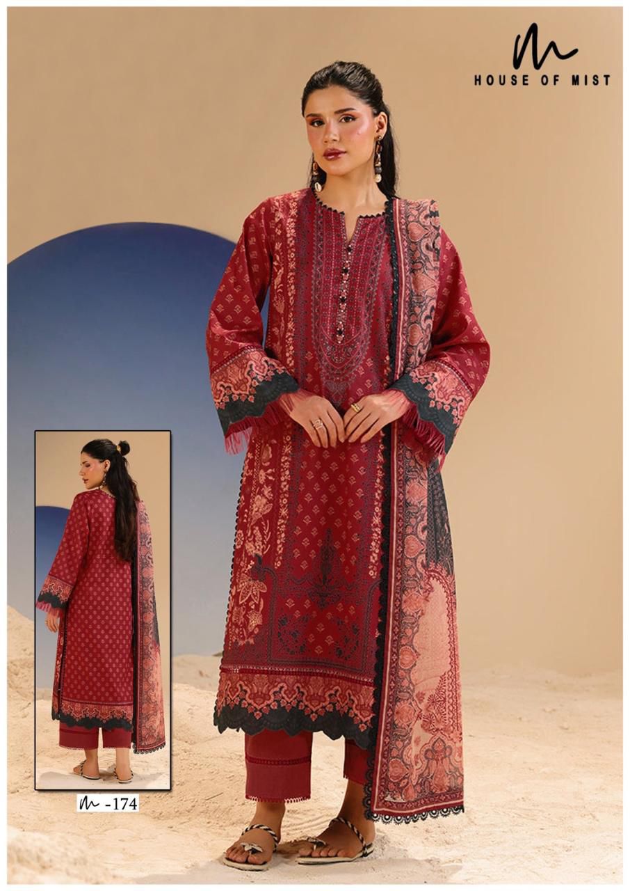 Ghazal Vol 18 Cotton Collection House Of Mist Karachi Salwar Suits Wholesale Price