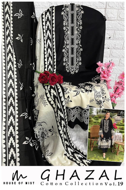 Ghazal Vol 19 Cotton Collection House Of Mist Karachi Salwar Suits Manufacturer Ahmedabad