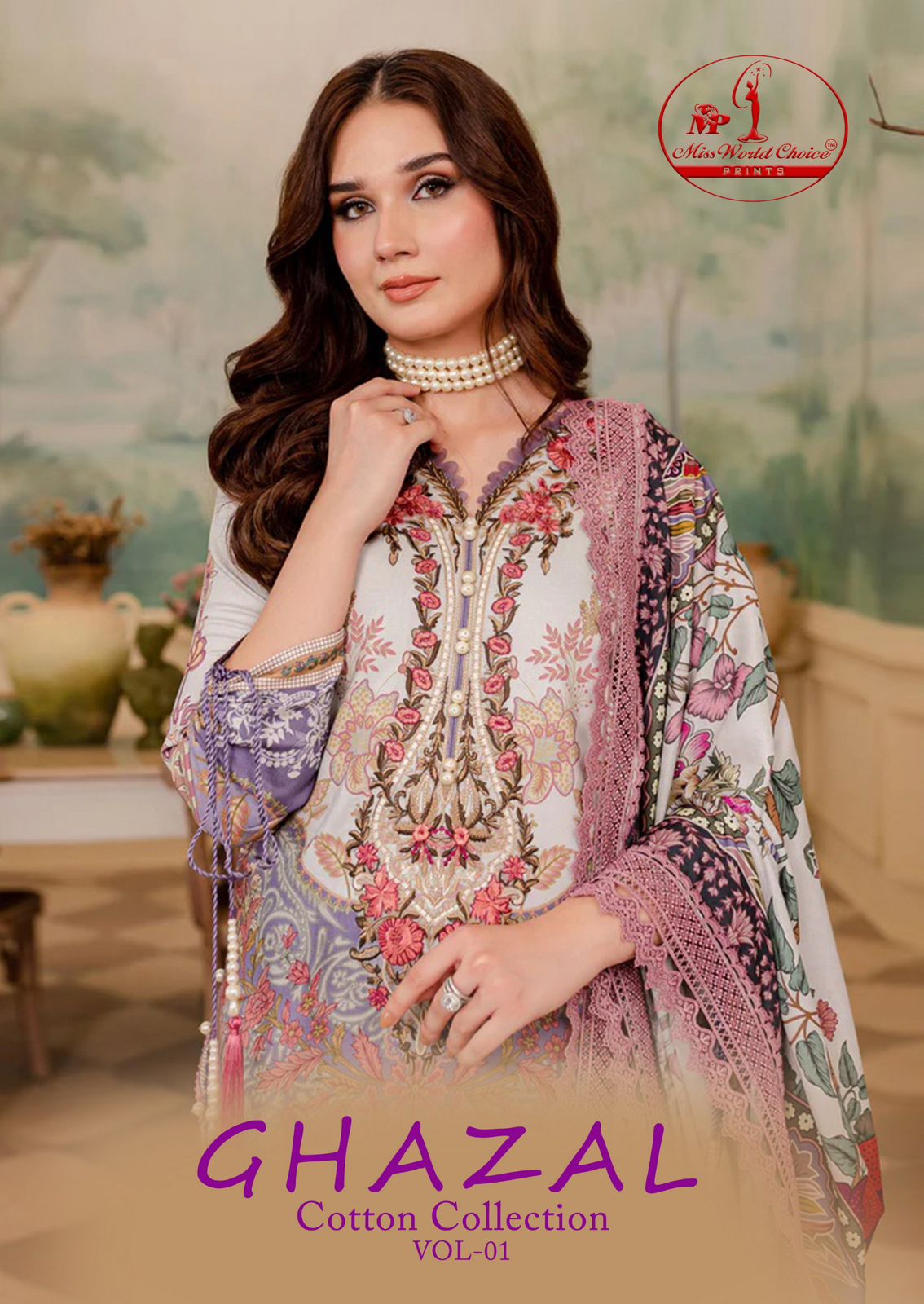 Ghazal Vol 1 Cotton Collection Miss World Choice Karachi Salwar Suits Wholesale Price