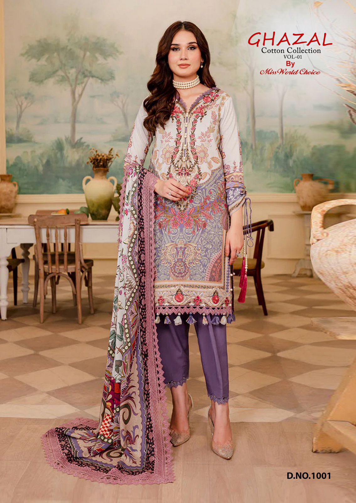 Ghazal Vol 1 Cotton Collection Miss World Choice Karachi Salwar Suits Wholesale Price