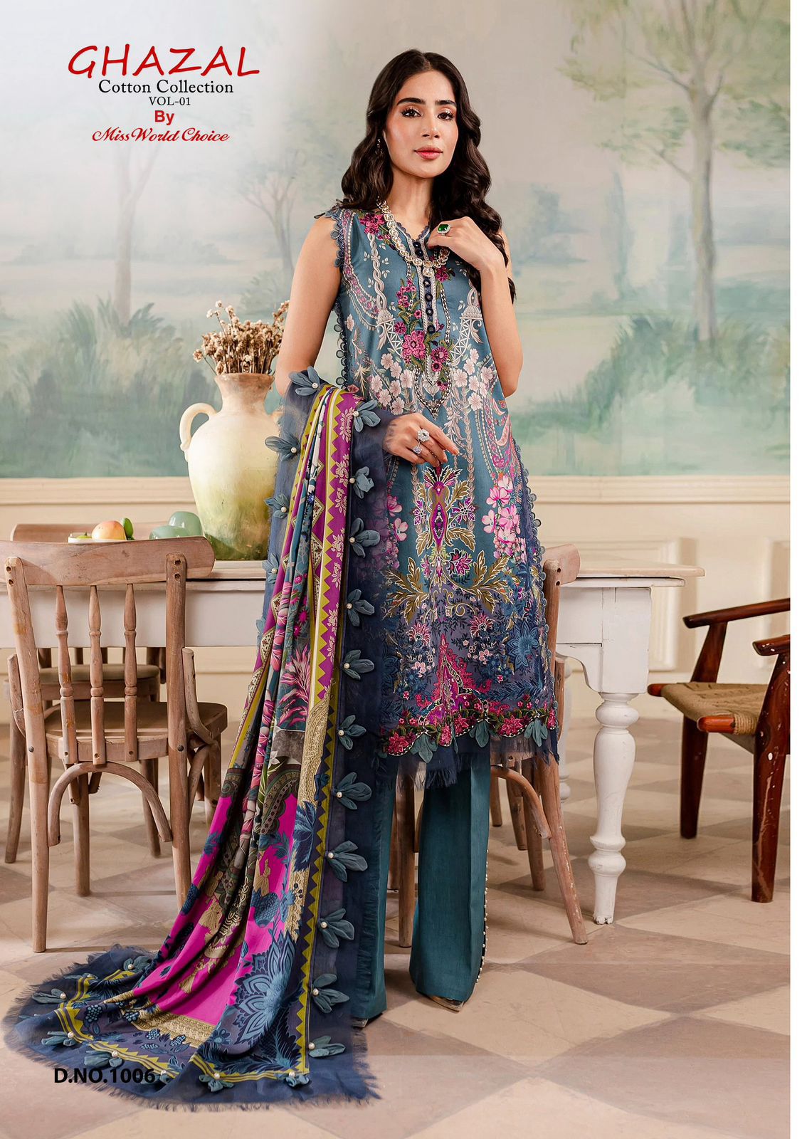 Ghazal Vol 1 Cotton Collection Miss World Choice Karachi Salwar Suits Wholesale Price