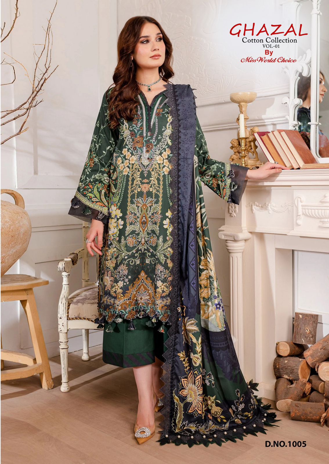 Ghazal Vol 1 Cotton Collection Miss World Choice Karachi Salwar Suits Wholesale Price
